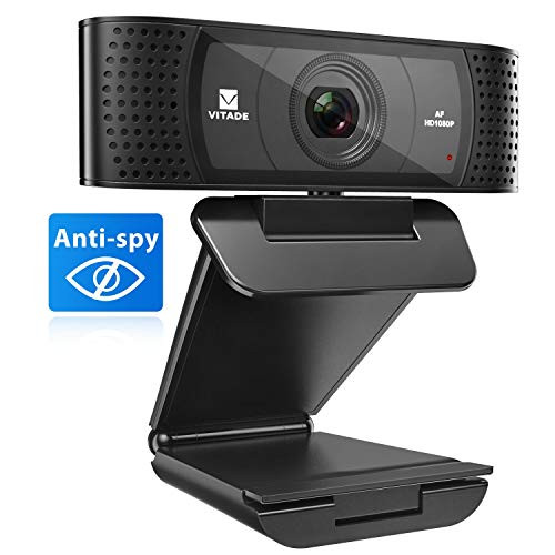 HD Webcam 1080P with Microphone & Cover Slide, Vitade 928A Pro USB Computer Web Camera Video Cam for Streaming Gaming Conferencing Mac Windows PC Laptop Desktop Xbox Skype OBS Twitch YouTube Xsplit