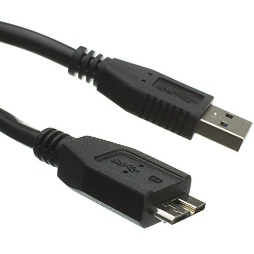 Micro USB 3.0 Cable, Black, Type A Male to Micro-B Male, 6 Feet(Ed83029)