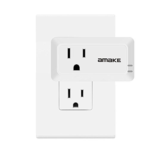 Mini Smart Plug Outlet Compatible with Alexa Google Assistant IFTTT, No Hub Required, ETL and FCC Listed WiFi Enabled Remote Control Smart Socket by AMAKE