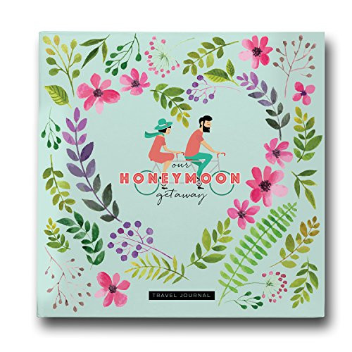Pillow & Toast Just Married Honeymoon Travel Journal - Couples Photo Album - Vow Renewal Gifts for Her - Second Honeymoon Gifts