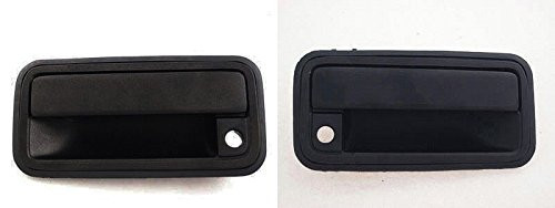 DAT AUTO PARTS Front Exterior Outside Door Handle Set of Two Replacement for 95-98 Chevy GMC 1500 2500 3500 Suburban Tahoe Yukon 95-99 Cadillac Escalade Black Left Driver Right Passenger Side Pair