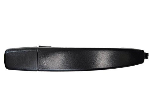 PT Auto Warehouse GM-3003A-FRK - Exterior Outer Outside Door Handle, Textured Black - Passenger Side Front