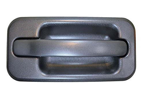 PT Auto Warehouse GM-3951A-RR - Exterior Outer Outside Door Handle, Textured Black - Passenger Side Rear