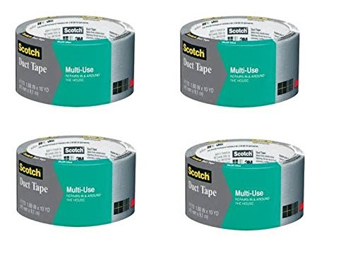Scotch 1110-C Multi Use Duct Tape, 10-Yards, 4 10yd Rolls