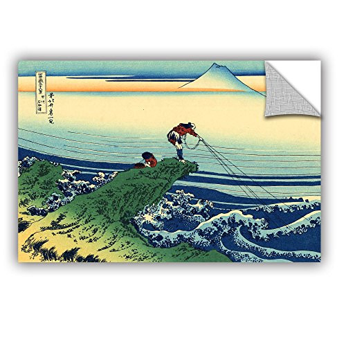 ArtWall "Katsushika Hokusai's Kajikazawa in Kai Province" Removable Wall Art, 12" x 18"