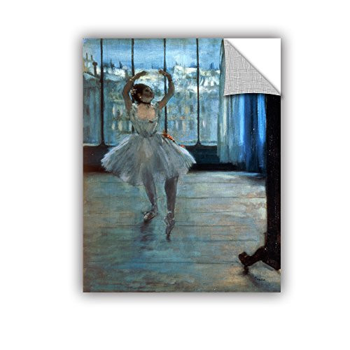 ArtWall Edgar Degas's Dancer in Front of Window Art Appeelz Removable Wall Art Graphic, 36 x 48