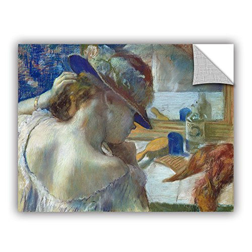 ArtWall Edgar Degas's in Front of The Mirror Art Appeelz Removable Wall Art Graphic, 36 x 48