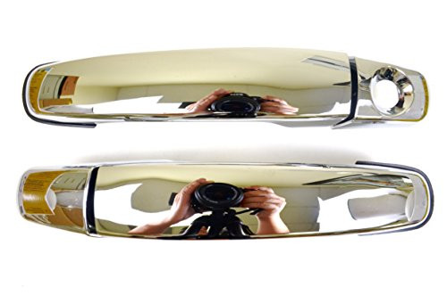 PT Auto Warehouse GM-3373M-FPK - Outside Exterior Outer Door Handle, Chrome - Front Left/Right Pair