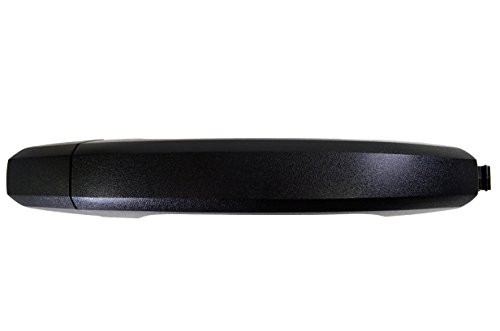 PT Auto Warehouse GM-3549A-FRK - Outside Exterior Outer Door Handle, Textured Black - Passenger Side Front