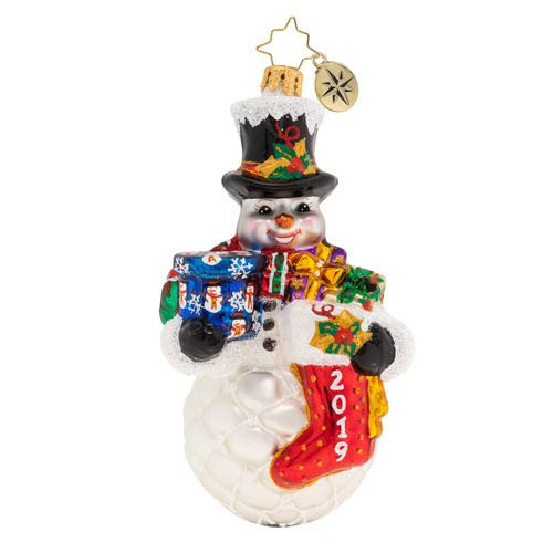 Christopher Radko A Frosty 2019 Armful Christmas Ornament, Multicolor