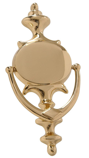 The Hillman Group 852726 8' Door Knocker - Solid Brass - Bright Brass Finish 1-Pack