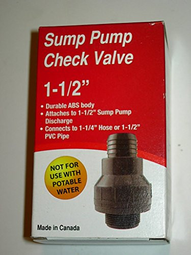 1-1/2" ABS Sump Pump Check Valve Pro Plumber