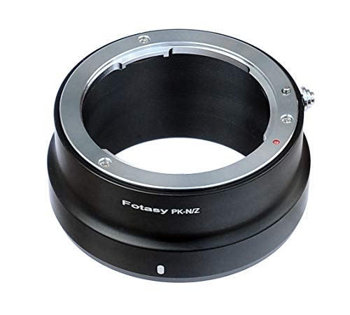 Fotasy PK Lens to Nikon Z Adapter, Adapter for Nikon Z6 Z7 Pentax K Mount Lens, Compatible with Nikon Z6 Z7 Full Frame Mirrorless Camera