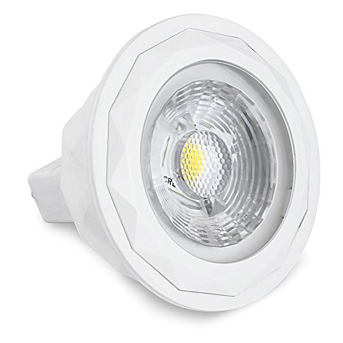 LED MR16 Bulbs AC DC 12 Volt 7W 600lm 50W Halogen Bulbs Equivalent CREE COB Warm White Suit for Electronic Transformer Non-Dimmable GU5.3 ETL and UL Listed Pack of 10 (2700K, 24 Degree)