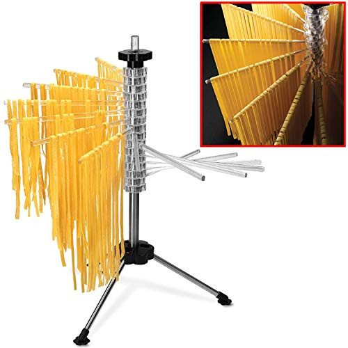 Hicook Pasta Drying Rack Collapsible Spaghetti Dryer Stand Noodles Drying Holder Hanging Rack Tall Spaghetti Noodle Dryer Stand Pasta-Tree