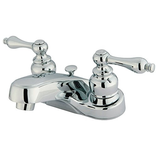 Kingston Brass GKB251AL Magellan Twin Lever Handle 4-Inch Centerset Lavatory Faucet Polished Chrome