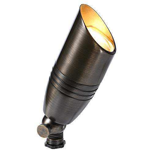 BenBenLife Solid Brass Low Voltage Landscape Lighting Outdoor Spotlight 12V(Without Bulb)