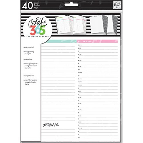 me & my BIG ideas  FILB-02 Create 365 The Happy Planner Big Planner Filler, Big Daily Fill Paper
