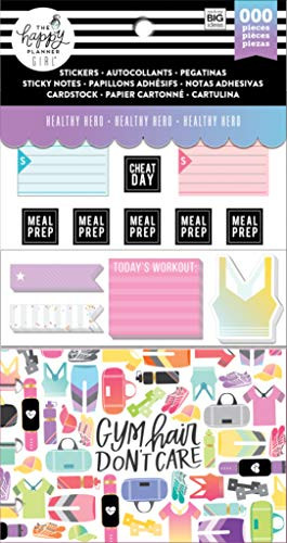 Me & My Big Ideas PLMP-10 The Happy Planner Girl - Multi Accessory Pack - Healthy Hero