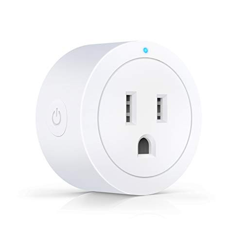 Wi-Fi Smart Plug Outlet Timer Mini Socket Compatible with Alexa Google Home Ifttt No Hub Required Control Your Devices from Anywhere Esicoo (White 1 Pack)