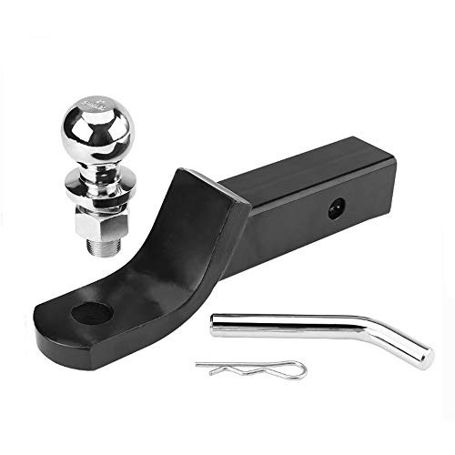 NBJINGYI 2" Trailer Hitch Ball Mount with 2-Inch Trailer Ball & Hitch Pin Clip 2" Drop Hitch Ball Starter kit