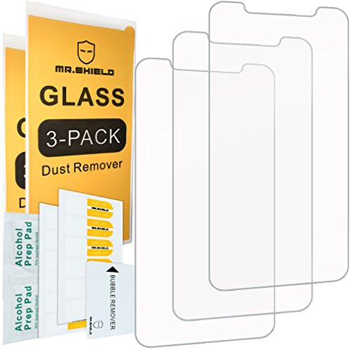 [3-Pack]-Mr.Shield Screen Protector for iPhone XR [Tempered Glass] Screen Protector [Japan Glass with 9H Hardness] with Lifetime Replacement