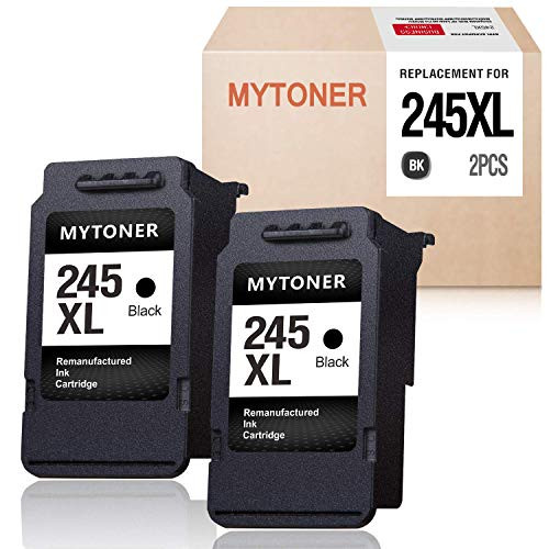 MYTONER Re-Manufactured Ink Cartridge Replacement for Canon PG-245 PG-245XL PG 245 245XL 245 XL PG-243 for Pixma MX492 MX490 MG3022 iP2820 MG2420 MG2520 MG2522 MG2920 MG2922 MG3029 TS3120 (2-Black)