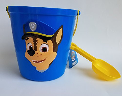 13" Paw Patrol Chase Blue and Yellow Sand Pail and Shovel Set