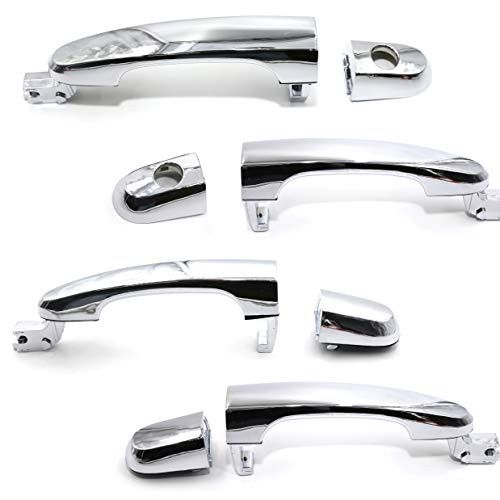 4Pcs Front Rear Left Right Outer Chrome Door Handle 1Set for Kia Sportage 2005 2010