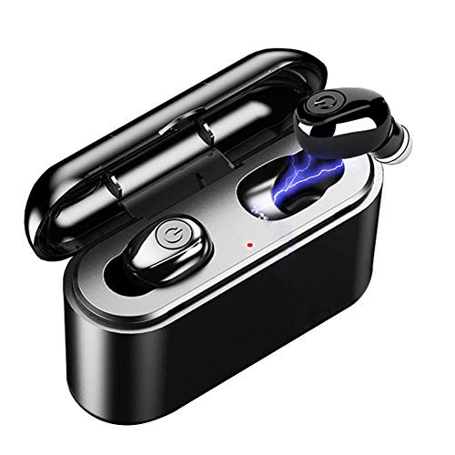 Gmatrix Bluetooth Earbuds Wireless Headphones Bluetooth Headset Wireless Earphones IPX7 Waterproof Bluetooth 5.0 Stereo Hi-Fi Sound with 2200mA Charging Case [2019 Version] (Black)