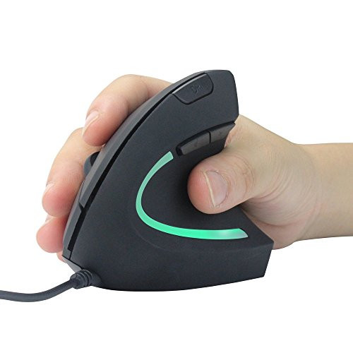 UMEI Ergonomic Mouse High Precision Optical Vertical Mouse Adjustable DPI 800/1200/2000/3600 Wired Computer Mouse