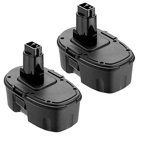 Upgraded to 3800mAh 18 Volt Batteries Replace for Dewalt 18V Battery Ni-Mh for Dewalt DC9096 DC9099 High Capacity Cordless Drill (2 Packs)