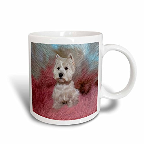 3dRose mug_4054_2 Westie Ceramic Mug, 15-Ounce