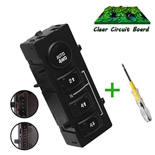 Beneges 4WD 4x4 Wheel Drive Switch Compatible with 2003-2006 Chevrolet Tahoe/Suburban/Avalanche/Silverado/GMC Yukon/GMC Yukon 1500 2500, 2006-2007 Cadillac Escalade 15136039, 15164520, 19259313