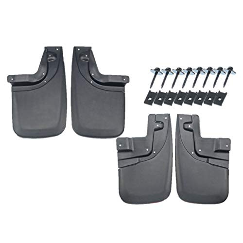 Set of 4 Front and Rear Mud Flaps Splash Guards for Toyota Tacoma 2005-2015 with Fender Flares