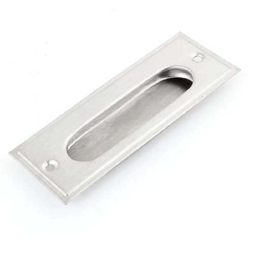 Uxcell Screw Mounted Rectangular Recessed Type Flush Pull Door Handle