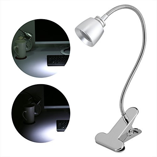 Yuyte Adjustable Reading LED Desk Lamp with Clip Tattoo Light Metal Hose USB Interface Table Lamp