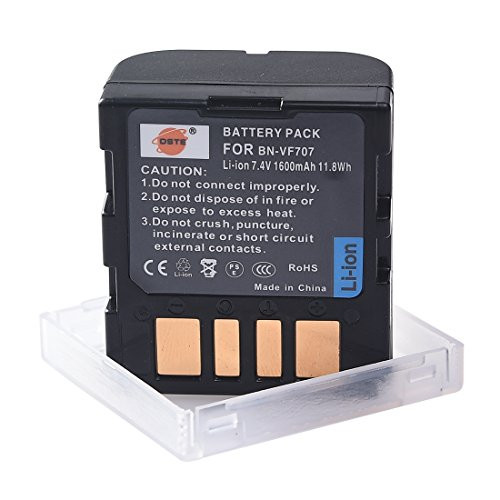 DSTE Replacement for BN-VF707 Li-ion Battery Compatible Jvc GR-D29 GR-D239 GR-D240 GR-D244 GR-D245 GR-D246 GR-D247 GR-D250 GR-D253 GR-D270 as BN-VF714