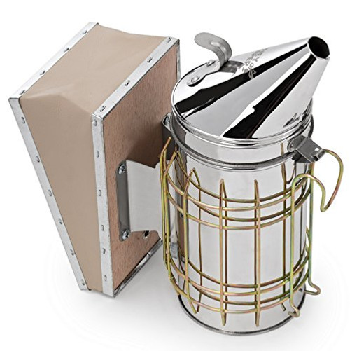Honey Keeper Bee Hive Smoker Stainless Steel with Heat Shield Beekeeping Equipment Honey Keeper Bee Hive Smoker Stainless Steel with Heat Shield Beekeeping Equipment