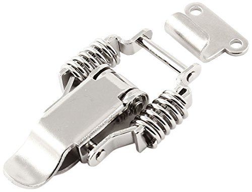 Uxcell 55mm Aviation Toolbox Case Metal Draw Toggle Latch Catch, Silver Tone