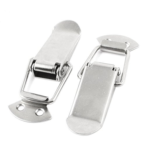 Uxcell Spring Loaded Chests Trunk Stainless Steel Toggle Latch Catch, 2-Piece
