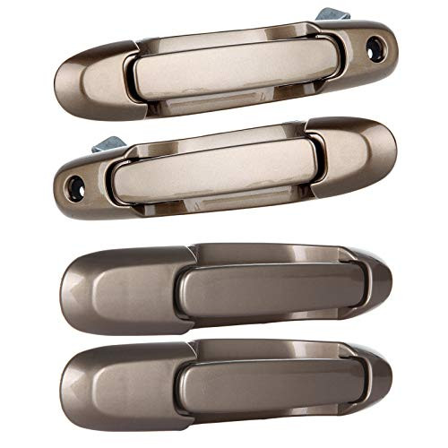 LUJUNTEC Interior Door Handles Driver Passenger Side Replacement for 1998-2003 Toyota Sienna Beige(4pcs)
