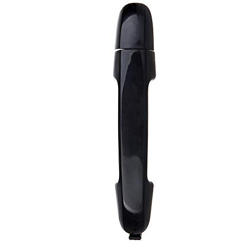 LUJUNTEC Exterior Door Handle Passenger Side Replacement for 2006-2012 Hyundai Elantra Black