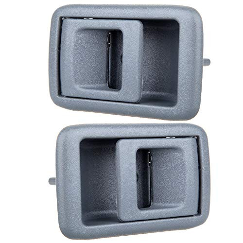 LUJUNTEC Interior Door Handles Driver Passenger Side Replacement for 2001-2004 Toyota Tacoma Texture Gray(2pcs)