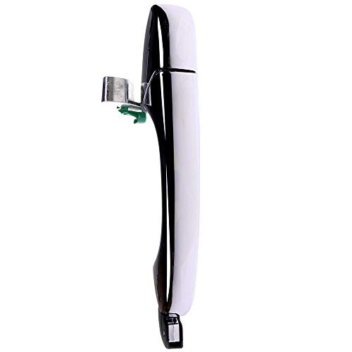 LUJUNTEC Exterior Chrome Door Handle Rear Passenger Side Replacement for 2005-2010 Chrysler 300 2005-2008 Dodge Magnum Black