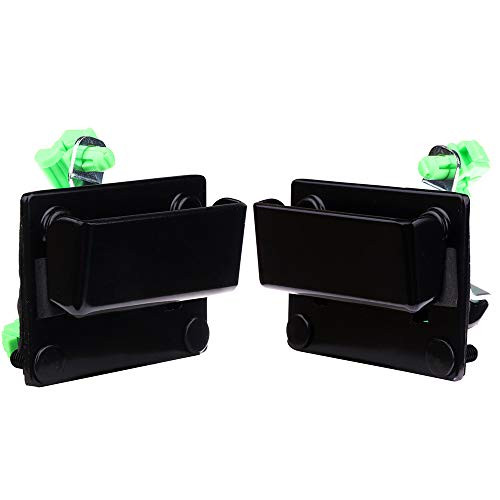 LUJUNTEC Exterior Door Handles Driver Passenger Side Replacement for 1996-2014 GMC Savana Chevrolet Express Black(2pcs)