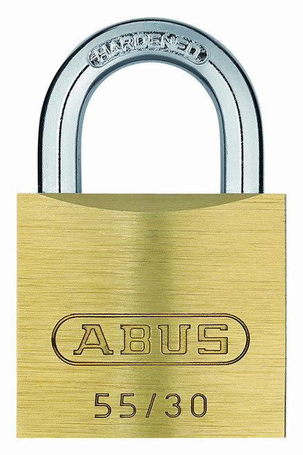 ABUS 55/30 B KD 1.25-Inch All Weather Solid Brass with Hardened Steel Shackle Keyed Different Padlock