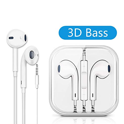 Themart Headphones/Earphones/Earbuds, 3.5mm aux Wired Headphones Noise Isolating Earphones Built-in Microphone & Volume Control Compatible iPhone iPod iPad Samsung/Android / MP3 MP4 Themart Headphones/Earphones/Earbuds, 3.5mm aux Wired Headphones Noise Isolating Earphones Built-in Microphone & Volume Control Compatible iPhone iPod iPad Samsung/Android / MP3 MP4