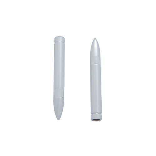 United Pacific 70048 Chrome Bullet Shape Door Lock Knob (Set of 2)