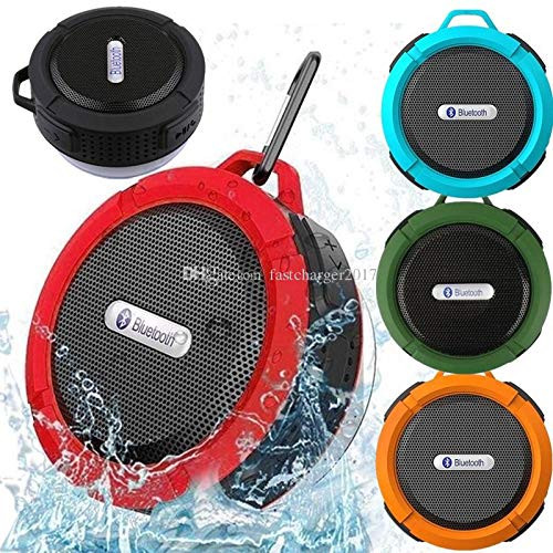 C6 Portable Bluetooth Speaker, Waterproof Bluetooth Speaker with 6H Playtime, Lound HD Sound, Shower Speaker with Suction Cup & Sturdy Hook, Compatible with iOS, Android, PC, Pad